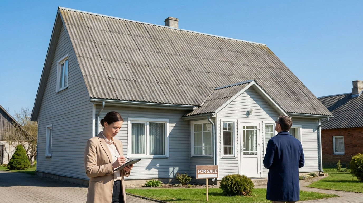 Maison avec toit en amiante, vente légale en 2026, diagnostic amiante requis