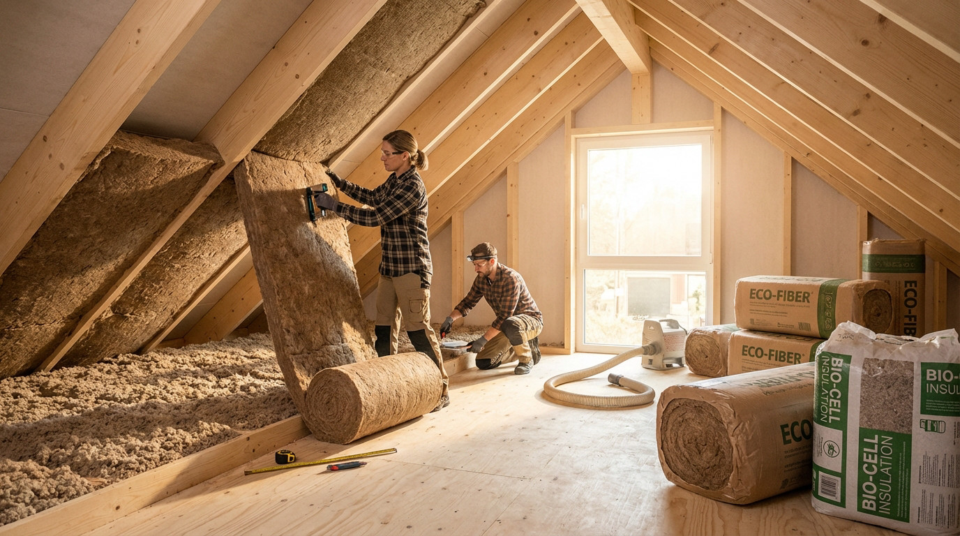 Isolation de toit avec matériaux biosourcés pour un confort durable en 2026