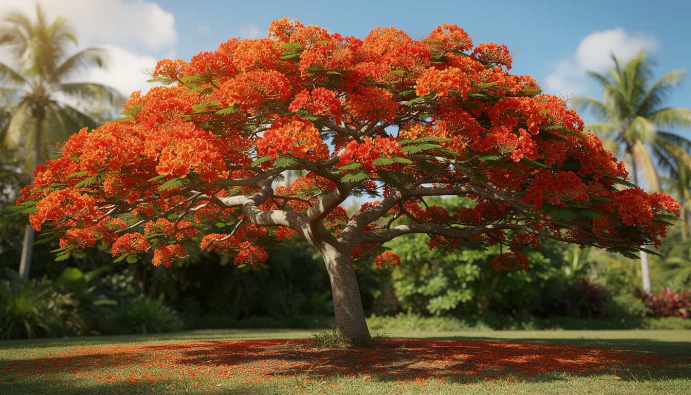 découvrez tout sur le delonix regia, un arbre majestueux aux fleurs flamboyantes, son entretien, sa croissance et comment l'intégrer dans votre jardin pour un spectacle floral exceptionnel.