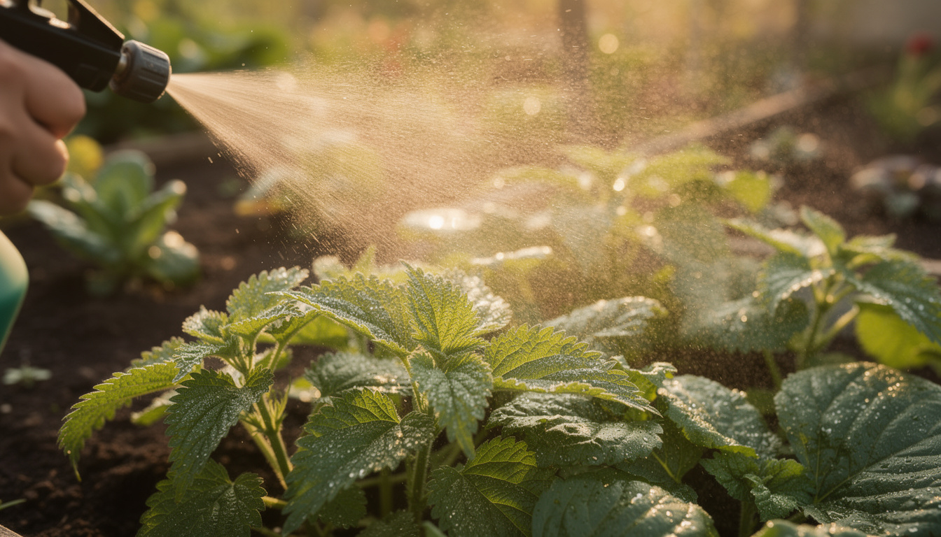 découvrez le dosage idéal de purin d’ortie à diluer dans 1 litre d'eau pour un usage optimal en jardinage, favorisant la croissance des plantes et leur protection naturelle.