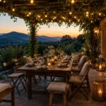 Soirée sous pergola